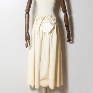 Culliane Ivory Vintage 1980s Antique Inspired Skirt XS